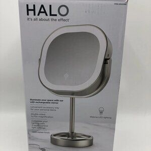 Conair Halo LED Rechargeable Double-Sided Vanity Mirror 10x Magnification  Light